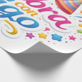 Papel de Regalo con Diseño “Celebra Conmigo” | Env Geschenkpapier (Ecke)