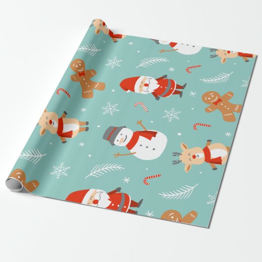 Papel de regalo con motivos navideños geschenkpapier (Ungerollt)