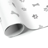 Papel de regalo con patas de perro geschenkpapier (Rolleneckpunkt)