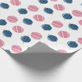 Papel De Regalo Cumpleaños Astronauta Pink Blue Geschenkpapier (Ecke)