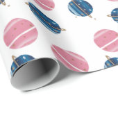 Papel De Regalo Cumpleaños Astronauta Pink Blue Geschenkpapier (Rolleneckpunkt)