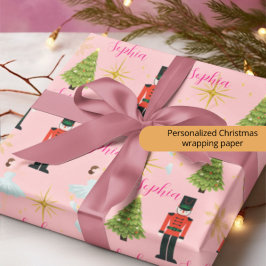 Papel de regalo de Navidad de Cascanueces y Bailar Geschenkpapier