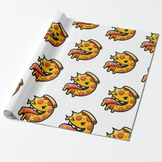 Papel de regalo diseño Pizza Mala Humor Geschenkpapier (Ungerollt)
