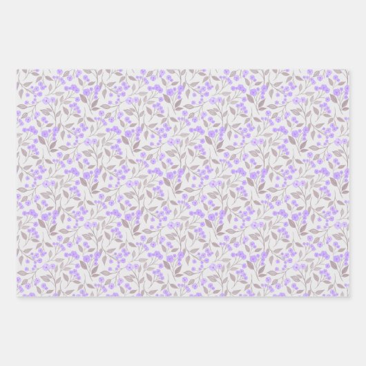 Papel de regalo floral geschenkpapier set (Vorderseite)