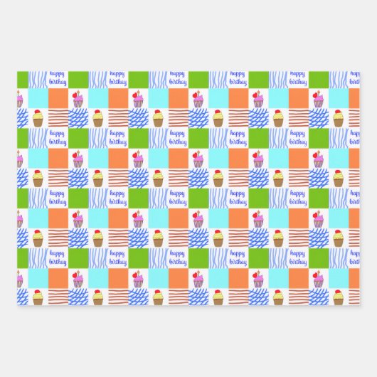 Papel de regalo geschenkpapier set (Vorderseite)