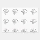 Papel de regalo Golden Friendship Geschenkpapier Set (Vorderseite 2)