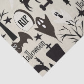 Papel de regalo Happy Halloween negro Seidenpapier (Detail)