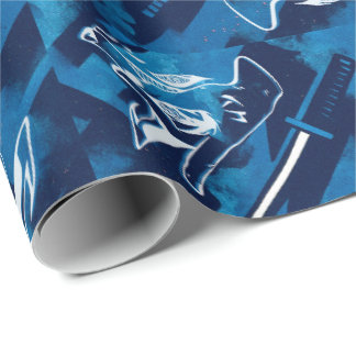 Papel de regalo katana y sombras geschenkpapier