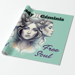 Papel de regalo Lady Géminis – Envuelve con estilo Geschenkpapier