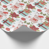 Papel de regalo navideño de cerditos geschenkpapier (Ecke)