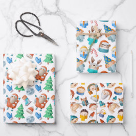 Papel de regalo navideño geschenkpapier set