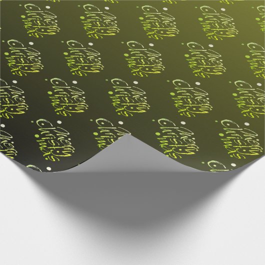 Papel de regalo negro para navidad con verde geschenkpapier (Ecke)