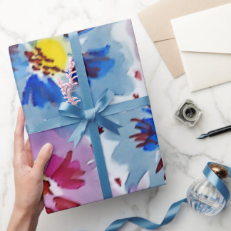 Papel de regalo original con diseño de flores geschenkpapier