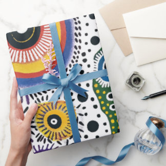 Papel de Regalo Psicodélico Efecto Caleidoscopio Geschenkpapier