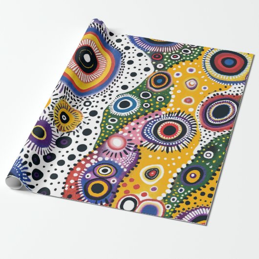 Papel de Regalo Psicodélico Efecto Caleidoscopio Geschenkpapier (Ungerollt)