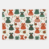 Papel de Regalo Ropa de Navidad Geschenkpapier Set (Vorderseite)