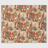 papel de regalo tigre a la acuarela geschenkpapier (Flach)