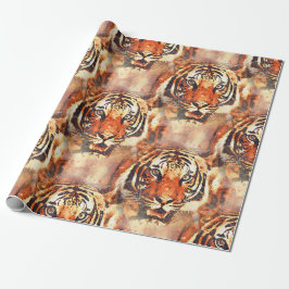 papel de regalo tigre a la acuarela geschenkpapier