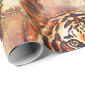 papel de regalo tigre a la acuarela geschenkpapier (Rolleneckpunkt)