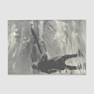 Papel De Seda 2 esqueletos en sus ataúdes Seidenpapier