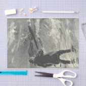 Papel De Seda 2 esqueletos en sus ataúdes Seidenpapier (Handwerk)