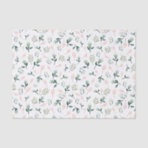 Papel de seda flores y hojas tropicales