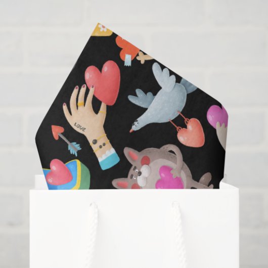 Papel de Seda San Valentín Seidenpapier (Geschenktüte)