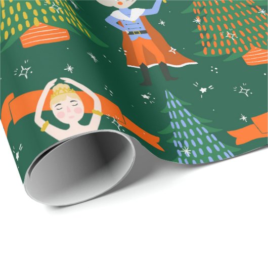 Papel navideño nutcracker geschenkpapier (Rolleneckpunkt)