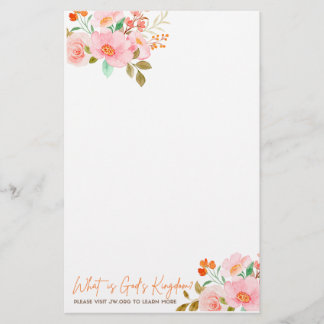 Papel para hacer carta para la campaña jw 2023 briefpapier