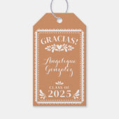 Papel Picado Abschluss Vielen Dank Gastgeschenk Ta Geschenkanhänger (Vorderseite)