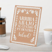 Papel Picado Bar Mexican Fiesta Pedestal Sign Sockelschild (In SItu)