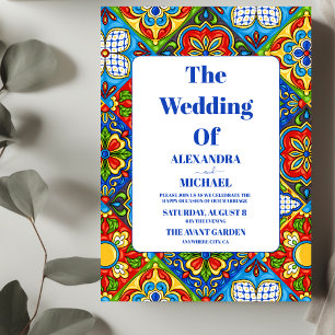 Papel Picado Bloom Blume Mexican Style Wedding Einladung