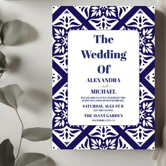 Papel Picado Bloom Blume Mexican Style Wedding Einladung