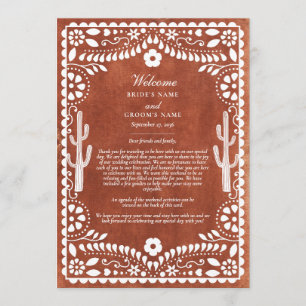 Papel Picado Boda Mexikanische Hochzeitsplanung Programm