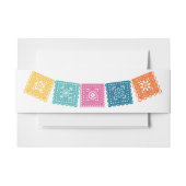 Papel Picado Colorful Einladungsbanderole (Vorderseite Beispiel)