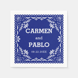 Papel Picado farbenfrohe mexikanische Hochzeitszei Serviette