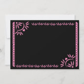Papel Picado Fiesta Sweet 16 Mexican Pink Foto Einladung (Rückseite)
