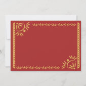 Papel Picado Fiesta Sweet 16 Mexican Scallop Blue Einladung (Rückseite)