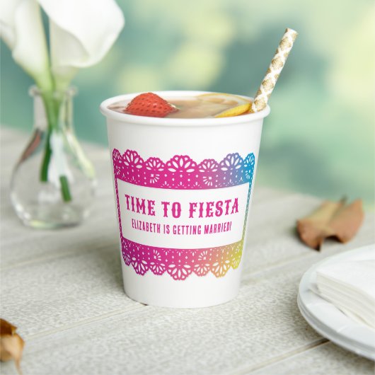 Papel Picado Fun Fiesta Pappbecher (In Situ)