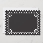 Papel Picado Halloween-Party Einladung (Rückseite)