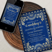 Papel Picado Hochzeit Einladung