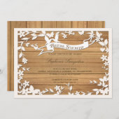 Papel Picado Hochzeits-Einladung - reizende Tauben Einladung (Vorne/Hinten)