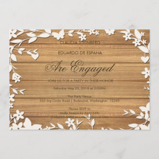 Papel Picado Hochzeitseinladung - schöne Tauben Einladung