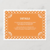 Papel Picado Insert Card - Orange (Vorderseite)