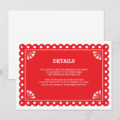 Papel Picado Insert Card - Orange (Vorne/Hinten)