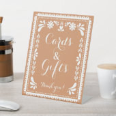 Papel Picado Karten und Geschenke Tisch Mexikanisc Sockelschild (In SItu)