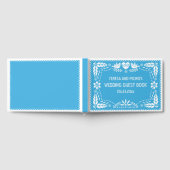 Papel picado liebt Vögel blaues Gästebuch (Voll)