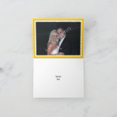 Papel picado liebt Vögel gelbe Hochzeit Danke (Innenseite)