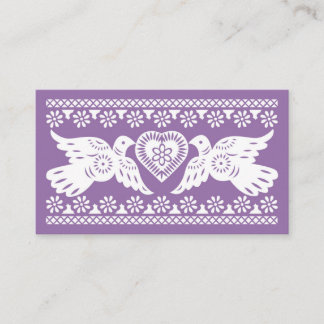 Papel Picado Lovebirds Platzkarte