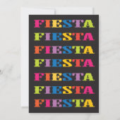 Papel Picado Mexican Fiesta Brautparty Einladung (Rückseite)